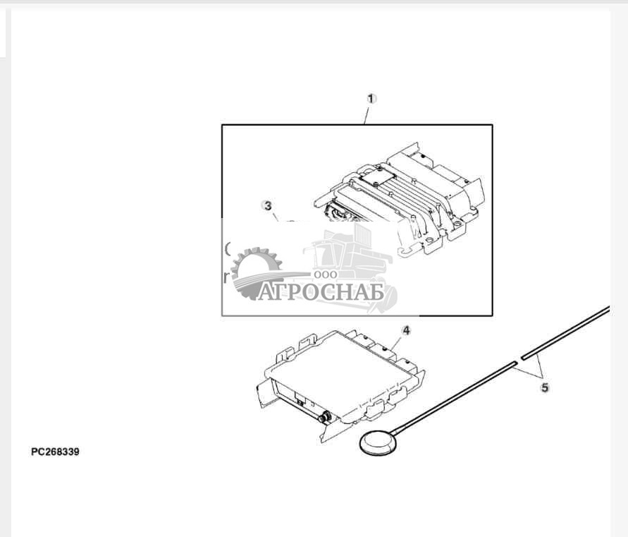Контроллер шлюза модульной телематики и спутникового модуля JDLink™ 